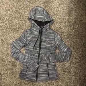 Lululemon define jacket Nulu, heathered black/white/black